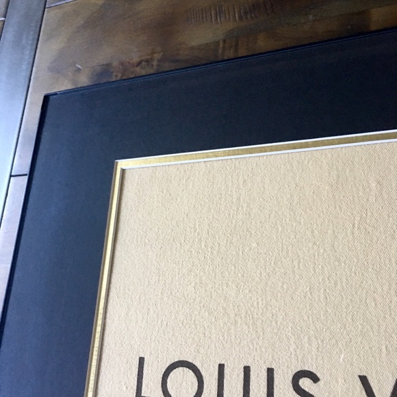 16x20 Louis Vuitton bag double matted in frame - Picture 2 of 7